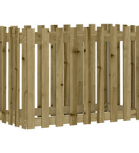 Hochbeet Lattenzaun-Design 100x50x70 cm Kiefernholz Imprägniert