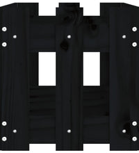 Hochbeet Latten-Design Schwarz 150x30x30 cm Massivholz Kiefer