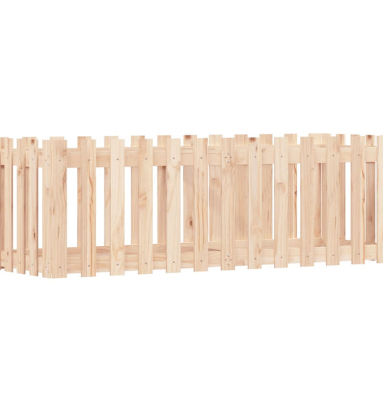 Hochbeet Lattenzaun-Design 150x50x50 cm Massivholz Kiefer