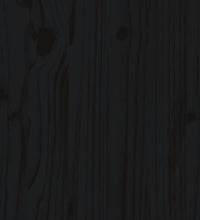 Hochbeet Latten-Design Schwarz 150x50x50 cm Massivholz Kiefer