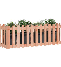 Hochbeet Lattenzaun-Design 150x50x50 cm Massivholz Douglasie