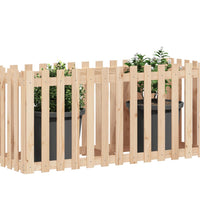 Hochbeet Lattenzaun-Design 150x50x70 cm Massivholz Kiefer