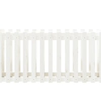 Hochbeet Lattenzaun-Design Weiß 150x50x70 cm Massivholz Kiefer