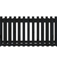 Hochbeet Latten-Design Schwarz 150x50x70 cm Massivholz Kiefer