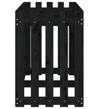 Hochbeet Latten-Design Schwarz 150x50x70 cm Massivholz Kiefer