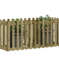 Hochbeet Lattenzaun-Design 150x50x70 cm Kiefernholz Imprägniert