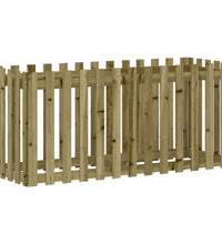 Hochbeet Lattenzaun-Design 150x50x70 cm Kiefernholz Imprägniert