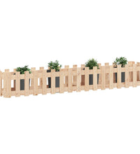 Hochbeet Lattenzaun-Design 200x30x30 cm Massivholz Kiefer