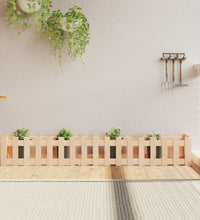 Hochbeet Lattenzaun-Design 200x30x30 cm Massivholz Kiefer