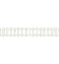 Hochbeet Lattenzaun-Design Weiß 200x30x30 cm Massivholz Kiefer