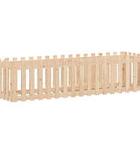 Hochbeet Lattenzaun-Design 200x50x50 cm Massivholz Kiefer