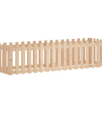 Hochbeet Lattenzaun-Design 200x50x50 cm Massivholz Kiefer