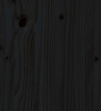 Hochbeet Latten-Design Schwarz 200x50x50 cm Massivholz Kiefer