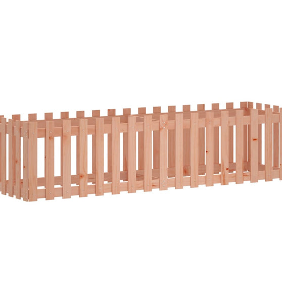 Hochbeet Lattenzaun-Design 200x50x50 cm Massivholz Douglasie