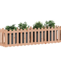 Hochbeet Lattenzaun-Design 200x50x50 cm Massivholz Douglasie