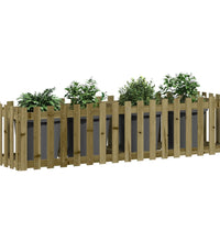 Hochbeet Lattenzaun-Design 200x50x50 cm Kiefernholz Imprägniert