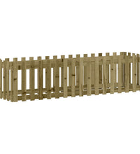 Hochbeet Lattenzaun-Design 200x50x50 cm Kiefernholz Imprägniert