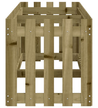 Hochbeet Lattenzaun-Design 200x50x50 cm Kiefernholz Imprägniert