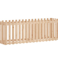 Hochbeet Lattenzaun-Design 200x50x70 cm Massivholz Kiefer