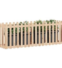 Hochbeet Lattenzaun-Design 200x50x70 cm Massivholz Kiefer