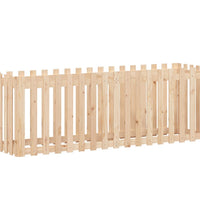 Hochbeet Lattenzaun-Design 200x50x70 cm Massivholz Kiefer