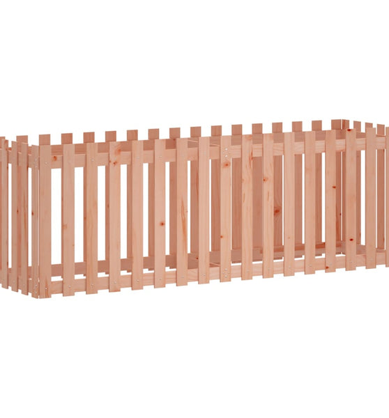 Hochbeet Lattenzaun-Design 200x50x70 cm Massivholz Douglasie