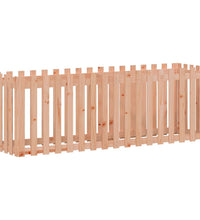Hochbeet Lattenzaun-Design 200x50x70 cm Massivholz Douglasie