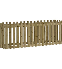 Hochbeet Lattenzaun-Design 200x50x70 cm Kiefernholz Imprägniert