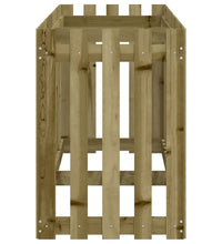 Hochbeet Lattenzaun-Design 200x50x70 cm Kiefernholz Imprägniert