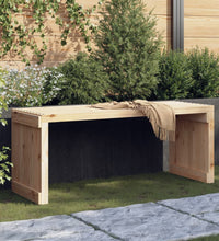 Gartenbank Ausziehbar 212,5x40,5x45 cm Massivholz Kiefer