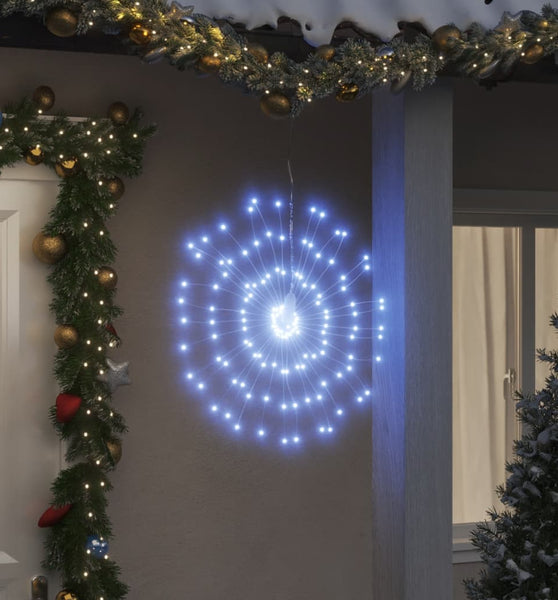 Weihnachtsbeleuchtung Feuerwerk 140 LEDs Kaltweiß 17 cm