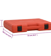 Kühlsystem-Tester Abdrückgerät Set Rot 52x40,5x9,5 cm