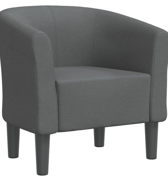 Clubsessel Dunkelgrau Stoff