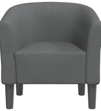 Clubsessel Dunkelgrau Stoff