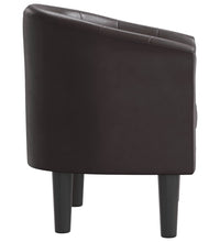 Clubsessel Braun Kunstleder