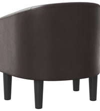 Clubsessel Braun Kunstleder