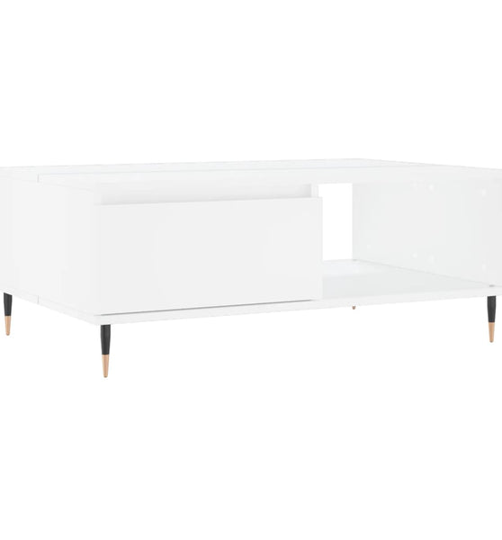 Couchtisch Weiß 90x60x35 cm Holzwerkstoff