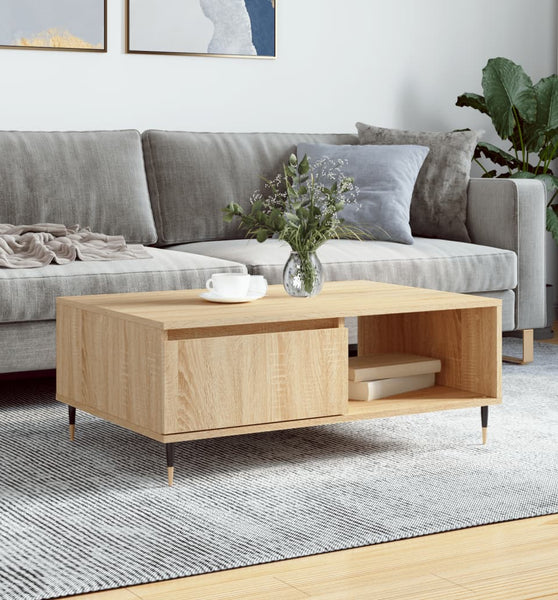 Couchtisch Sonoma-Eiche 90x60x35 cm Holzwerkstoff