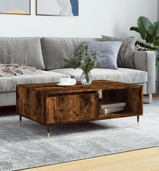 Couchtisch Räuchereiche 90x60x35 cm Holzwerkstoff