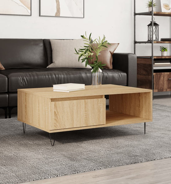 Couchtisch Sonoma-Eiche 90x60x35 cm Holzwerkstoff