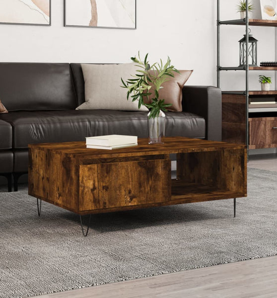 Couchtisch Räuchereiche 90x60x35 cm Holzwerkstoff