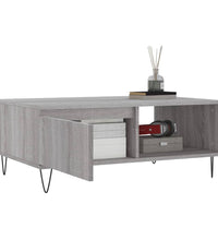 Couchtisch Grau Sonoma 90x60x35 cm Holzwerkstoff