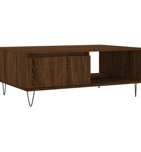 Couchtisch Braun Eichen-Optik 90x60x35 cm Holzwerkstoff
