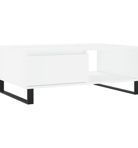 Couchtisch Weiß 90x60x35 cm Holzwerkstoff