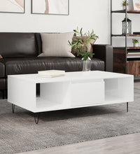 Couchtisch Hochglanz-Weiß 104x60x35 cm Holzwerkstoff