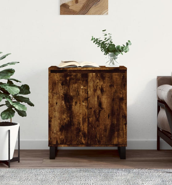 Sideboard Räuchereiche 60x35x70 cm Holzwerkstoff