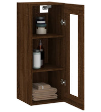 Wandschrank Braun Eichen-Optik 34,5x34x90 cm