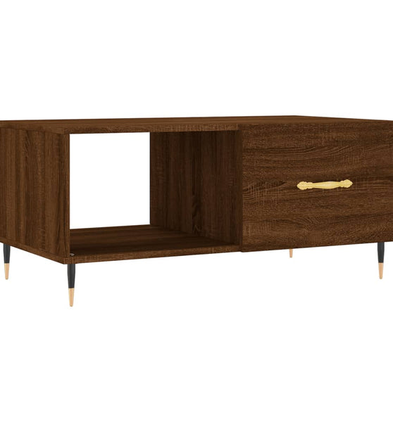 Couchtisch Braun Eichen-Optik 90x50x40 cm Holzwerkstoff