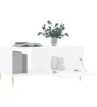 Couchtisch Weiß 90x50x40 cm Holzwerkstoff