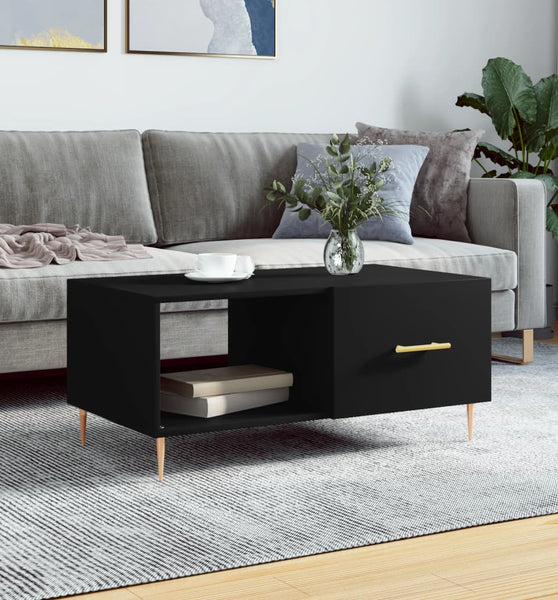 Couchtisch Schwarz 90x50x40 cm Holzwerkstoff